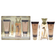 New Brand French Cancan For Women - 4 Pc Gift Set 90ml/3.3oz Eau De Parfum Spray 0.5oz Eau De Parfum Spray 120ml/4.3oz Shower Gel 120ml/4.3oz Body Lotion 90ml/3.3oz