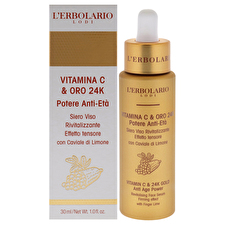 LErbolario Vitamin C And 24k Gold Anti Age Power Revitalising Face Serum By Lerbolario For Unisex 30ml/1oz