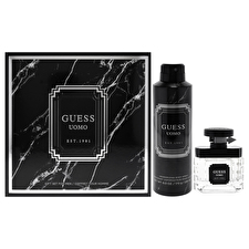 Guess Guess Uomo For Men - 2 Pc Gift Set 30ml/1.7oz Eau De Toilette Spray 180ml/6oz Deodorizing Spray 30ml/1.7oz