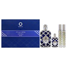 Orientica Royal Bleu For Unisex - 4 Pc Gift Set 60ml/2.7oz Eau De Parfum Spray 2x 10ml/0.33oz Eau De Parfum Spray (mini) 7.5ml/0.23oz Eau De Parfum Splash (mini) 10ml/0.33oz