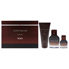 Tumi Continuum For Men - 3 Pc Gift Set 90ml/3.4oz Eau De Parfum Spray 30ml/1oz Eau De Parfum Spray 180ml/6.7oz Body Wash 90ml/3.4oz