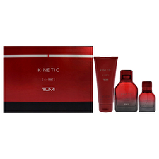 Tumi Kinetic For Men - 3 Pc Gift Set 90ml/3.4oz Eau De Parfum Spray 30ml/1oz Eau De Parfum Spray 180ml/6.7oz Body Wash 90ml/3.4oz