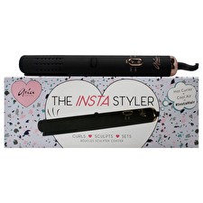 Aria Beauty Insta Styler Ceramic Hair Curler - Black For Women 1pc