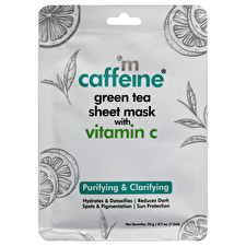 mCaffeine Green Tea Sheet Mask With Vitamin C By Mcaffeine For Unisex 0.7oz