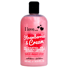 I Love Strawberries & Cream Hydrating Shower Cream 500ml