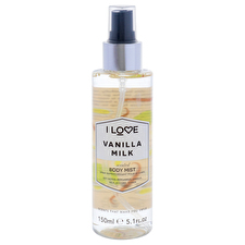 I Love Signature Collection Vegan Mist Spray Vanilla Milk All Over The Body 165ml