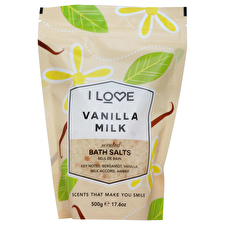 I Love Signature Collection Vanilla Milk Bath Salt 500 G