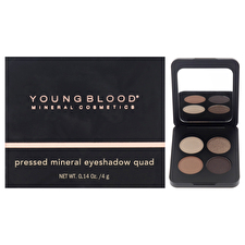 Youngblood Pressed Mineral Eyeshadow Quad - # Taupe Smoke 4g