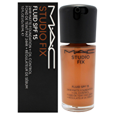 MAC Studio Fix Fluid Spf 15 24hr Matte Foundation Plus Oil Control - Nw45 Medium Mahoghany With Rosy Undertones By Mac For Women 30ml/1oz
