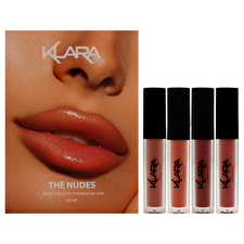 Klara The Nudes Lip Kit For Women - 4 Pc 0.3oz Kiss Proof Liquid Matte Lipstick - 03 Passion Pink 0.3oz Kiss Proof Liquid Matte Lipstick - 15 Totally Nude 0.3oz Kiss Proof Liquid Matte Lipstick - 28 Cookie Brown Kiss Proof Liquid Matte Lipstick - 30 Pinot 0.3oz