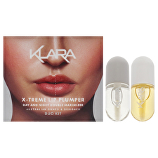 Klara X-treme Lip Plumper Duo For Women - 2 Pc 0.18oz Lip Maximizer Day Plumper 0.18oz Lip Care Night Treatment 0.18oz