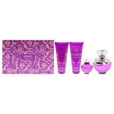 Versace Dylan Purple Pour Femme Gift Set Eau De Parfum 100ml Shower Gel 100ml Body Lotion 100ml And Miniature Eau De Parfum 5ml 100ml