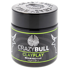 Crazy Bull Hair Clay Play - Medium Hold Clay For Men 90ml/3.38oz