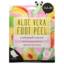 Oh K! Jelly Foot Peel - Aloe Vera And Peach For Unisex 1pair