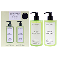BeautySpace Beauty Space Hand Duo - Limen And Mandarin By Beautyspace For Unisex - 2 Pc 325ml/11.8oz Hand Lotion 325ml/11.8oz Hand Wash 325ml/11.8oz