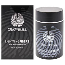 Crazy Bull Hair Lightning Hair Building Fibers - 2 Dark Brown For Men 0.78oz