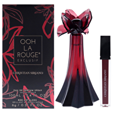 Christian Siriano Ooh La Rouge Exclusif For Women - 2 Pc Gift Set 90ml/3.4oz Eau De Parfum Spray 0.21oz Lip Gloss - Red 90ml/3.4oz