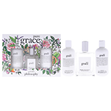 Philosophy Pure Grace For Women - 3 Pc Gift Set 60ml/2oz Eau De Toilette Spray 240ml/8oz Pure Grace Shampoo Bath And Shower Gel 240ml/8oz Pure Grace Body Lotion 60ml/2oz