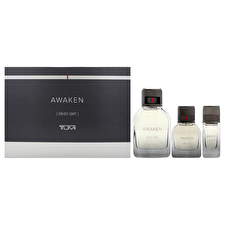 Tumi Awaken For Men - 3 Pc Gift Set 90ml/3.4oz Eau De Parfum Spray 30ml/1oz Eau De Parfum Spray 0.5oz Eau De Parfum Spray 90ml/3.4oz