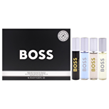Hugo Boss Boss Bottled For Men - 4 Pc Mini Gift Set 0.33oz Bottled Eau De Toilette Spray 0.33oz Bottled Infinite Eau De Parfum Spray 0.33oz Bottled Eau De Parfum Spray 0.33oz Bottled Parfum Spray 0.33oz