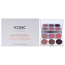 Iconic London Multi-use Cream Blush Bronze And Highlight Palette For Women 0.11oz