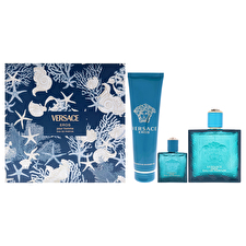 Versace Set Versace: Eros Eau De Parfum For Men 100ml & Eros Eau De Parfum For Men 5ml *miniature & Eros Shower Gel For All Skin Types 150ml