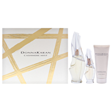 Donna Karan Cashmere Mist For Women - 3 Pc Gift Set 90ml/3.4oz Eau De Parfum Spray 0.5oz Eau De Parfum Spray 90ml/3.4oz Body Lotion 90ml/3.4oz
