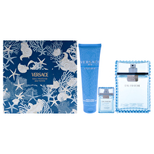 Versace Versace Man Eau Fraiche For Men - 3 Pc Gift Set 90ml/3.4oz Eau De Toilette Spray 0.17oz Eau De Toilette Spray (mini) 150ml/5oz Bath And Shower Gel 90ml/3.4oz
