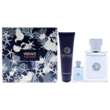 Versace Pour Homme Gift Set Eau De Toilette 100ml Miniature Eau De Toilette 5ml And Shower Gel 150ml 100ml