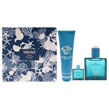 Versace Set Versace: Eros Eau De Toilette For Men 100ml & Eros Eau De Toilette For Men 5ml & Eros Shower Gel For All Skin Types 150ml