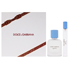 Dolce and Gabbana Light Blue By Dolce And Gabbana For Men - 2 Pc Gift Set 30ml/1.7oz Eau De Toilette Spray 0.33oz Eau De Toilette Spray (mini) 30ml/1.7oz