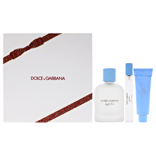 Dolce and Gabbana Light Blue By Dolce And Gabbana For Men - 3 Pc Gift Set 90ml/3.3oz Eau De Toilette Spray 0.33oz Eau De Toilette Spray (mini) 30ml/1.69oz Shower Gel 90ml/3.3oz
