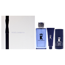 Dolce and Gabbana K By Dolce And Gabbana For Men - 3 Pc Gift Set 90ml/3.3oz Eau De Parfum Spray 30ml/1.69oz Shower Gel 60ml/2.6oz Deodorant Stick 90ml/3.3oz