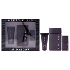 Perry Ellis Midnight For Men - 3 Pc Gift Set 90ml/3.4oz Eau De Toilette Spray 0.25oz Eau De Toilette Spray (mini) 30ml/1.7oz Shower Gel 90ml/3.4oz
