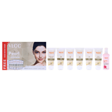 VLCC Pearl Facial Kit By Vlcc For Women - 7 Pc 30ml/1.76oz Comfrey Cleanser Cum Toner 30ml/1.76oz Pearl Scrub 30ml/1.76oz Pearl Gel 30ml/1.76oz Pearl Cream 30ml/1.76oz Pearl Pack 30ml/1.76oz Oil Free Moisturising Gel 90ml/3.5oz Rose Water Toner 30ml/1.76oz