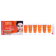 VLCC Anti Blemish Facial Kit By Vlcc For Women - 7 Pc 30ml/1.76oz Comfrey Cleanser Cum Toner 30ml/1.76oz Papaya Seed Scrub 30ml/1.76oz Cucumber Gel 30ml/1.76oz Peach Massage Cream 30ml/1.76oz Orange Anti Tan Pack 30ml/1.76oz Oil Free Moisturising Gel 90ml/3.5oz Rose Water Toner 30ml/1.76oz