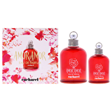 Cacharel Amor Amor For Women - 2 Pc Gift Set 90ml/3.4oz Eau De Parfum Spray 30ml/1oz Eau De Parfum Spray 90ml/3.4oz