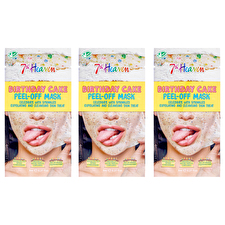 7th Heaven Birthday Cake Peel-off Exfoliating Skincare For Women 3x0.27oz