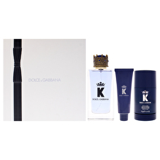 Dolce and Gabbana K By Dolce And Gabbana For Men - 3 Pc Gift Set 90ml/3.3oz Eau De Toilette Spray 30ml/1.69oz Shower Gel 60ml/2.6oz Deodorant Stick 90ml/3.3oz
