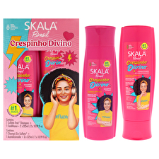 Skala Divine Curls Kit For Kids - 2 Pc 300ml/10.99oz Shampoo 300ml/10.99oz Conditioner 300ml/10.99oz