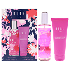 Elle Elle Fleur For Women - 2 Pc 240ml/8.4oz Fleur Hair And Body Spray 90ml/3.4oz Fleur Body Lotion 240ml/8.4oz