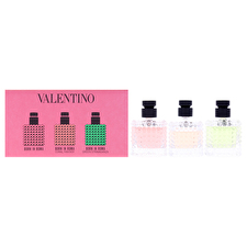 Valentino Set Valentino: Born In Roma Donna Eau De Parfum For Women 6ml *miniature & Born In Roma Coral Fantasy Donna Eau De Parfum For Women 6ml *miniature & Born In Roma Green Stravaganza Donna Eau De Parfum For Women 6ml *miniature