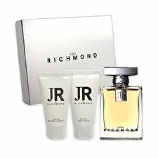 John Richmond Set John Richmond: Natural Hydrating Body Lotion 50ml & Black Metal Natural Cleansing Shower Gel 50ml & Eau De Parfum For Women 100ml
