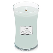 WoodWick Scented Candle Vase Sagewood & Seagrass 609 G
