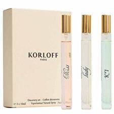 Korloff Paris Woman Discovery Set Eau De Parfum 3x 10ml (lady & Miss & Korlove)