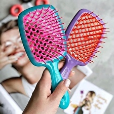 Janeke Small Bicolor Superbrush - Pink With Blue For Unisex 1pc