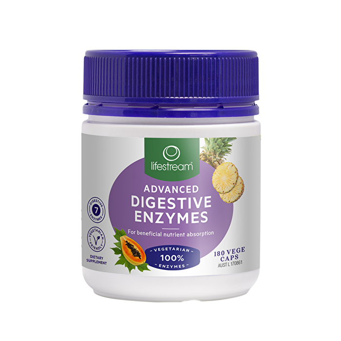 LifeStream Advanced Digestive Enzymes 180vc Cosmetics Now Australia