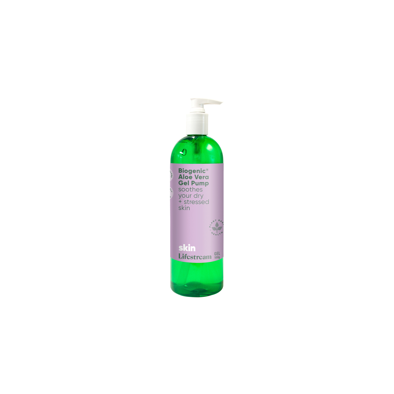 Lifestream Biogenic Aloe Vera Gel Pump 500g | Cosmetics Now US