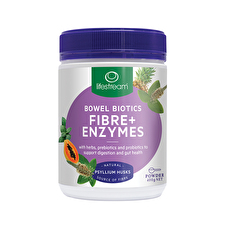 LifeStream Bowel Biotics Fibre + Enzymes with Prebiotics & Probiotics 400g Powder