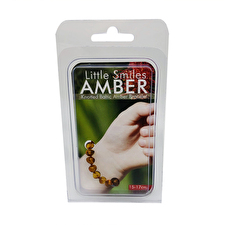 Little Smiles Amber Kids Amber Bracelet (15 - 17cm) Brown
